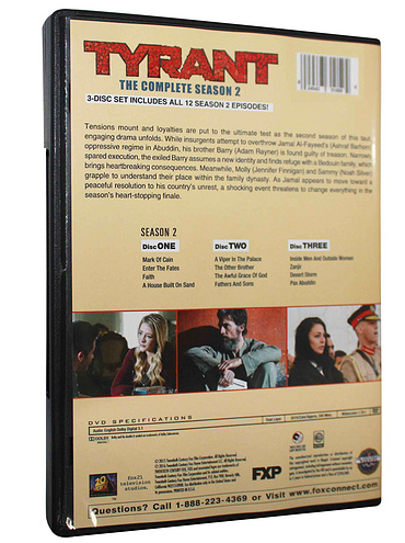 Tyrant Season 2 DVD Box Set